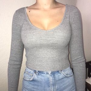 Topshop Grey Long sleeve